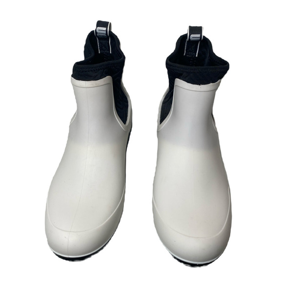 UGG Chelsea Style White Rubber Boots Size 9 - New without Box - Picture 6 of 7